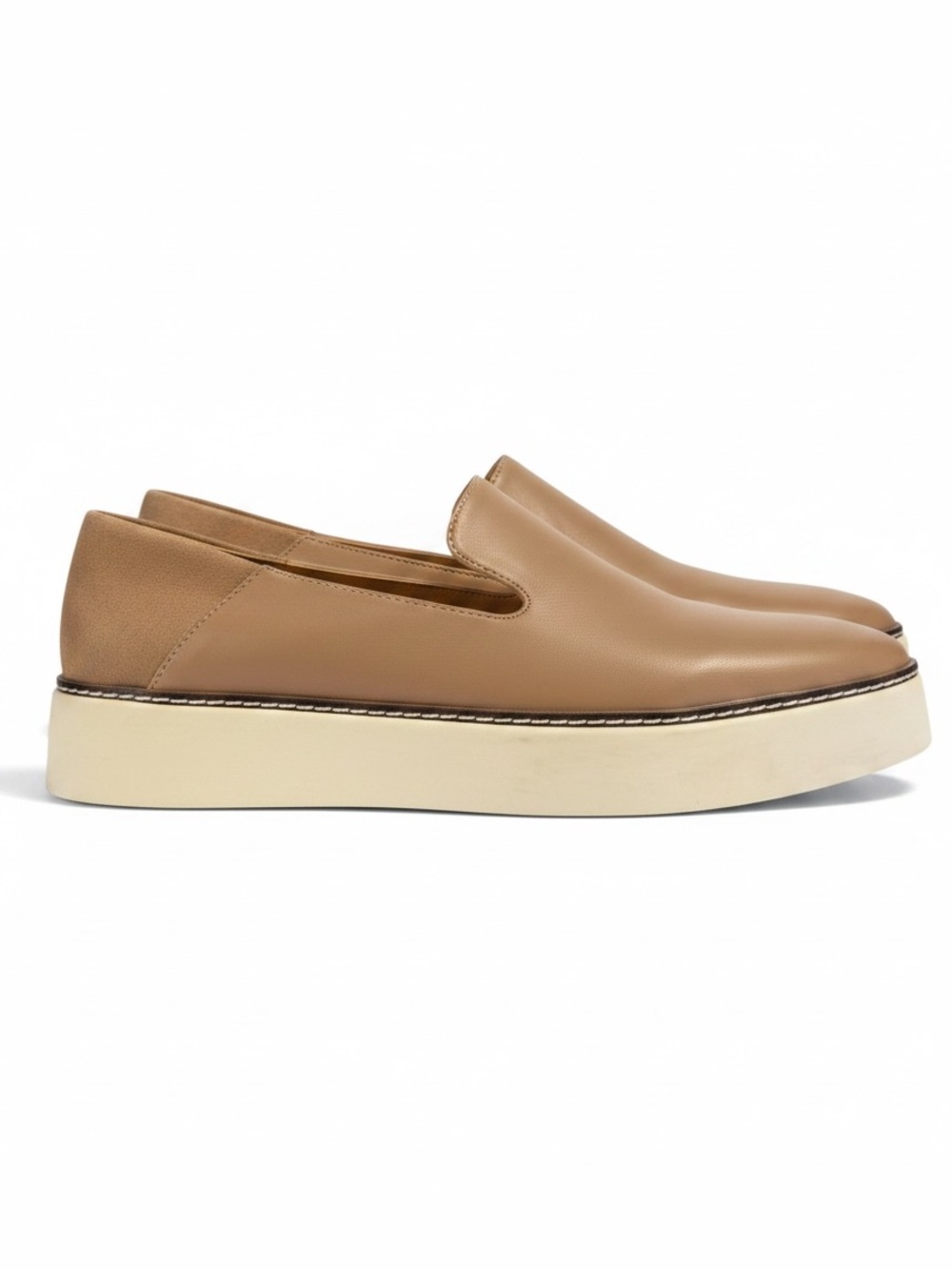 Nordstrom Rack Tan Vegan Slip-On Loafer Shoes - Size 11